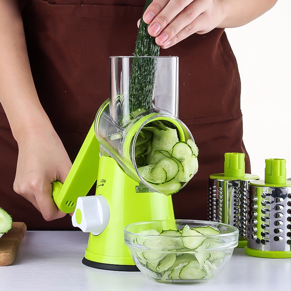 Vegetable Cutter Round Mandoline Slicer