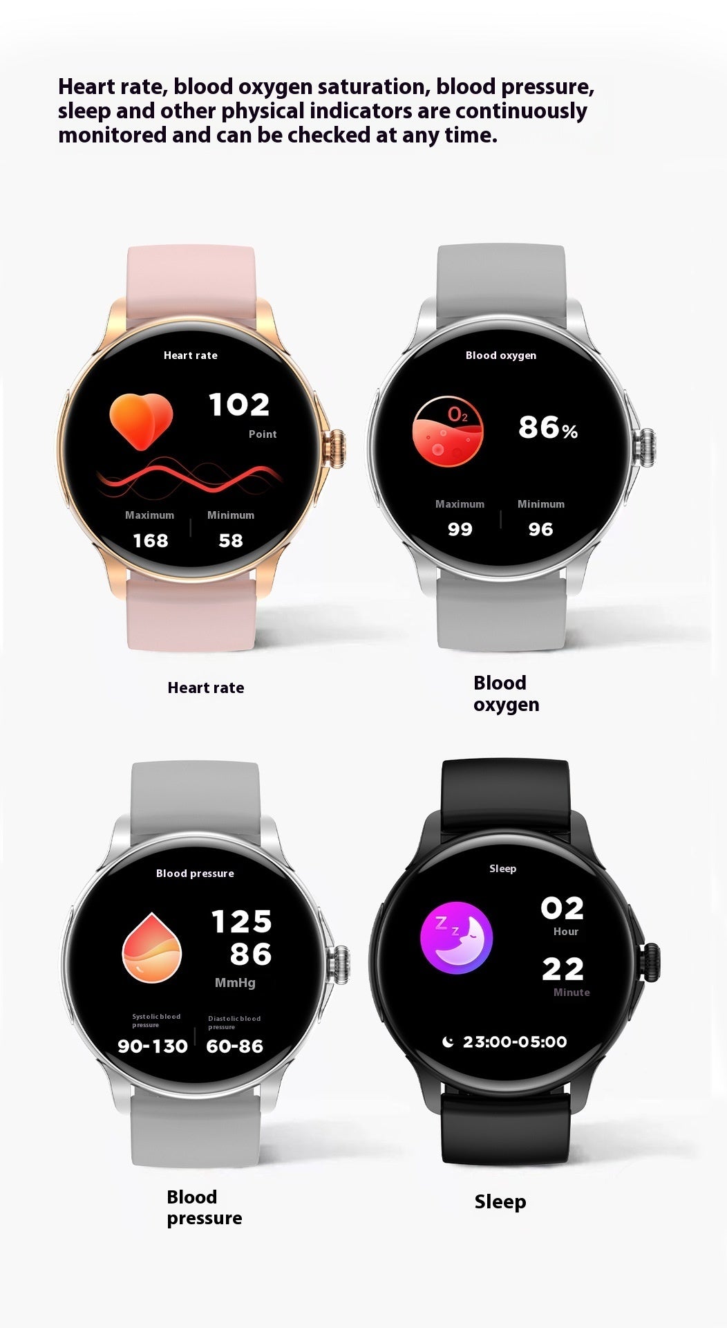 Smart Call Bluetooth Hk49 Sleep Heart Rate Waterproof Sports Watch